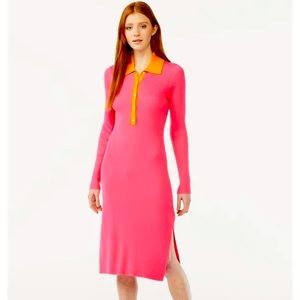 FREE ASSEMBLY bodycon knit ribbed dress